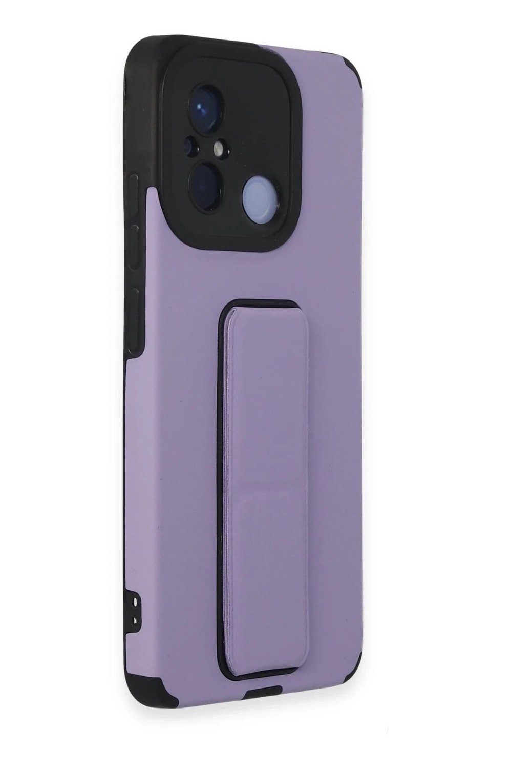 Mey İthalat®   Redmi 12C Kılıf Mega Standlı Silikon - Lila