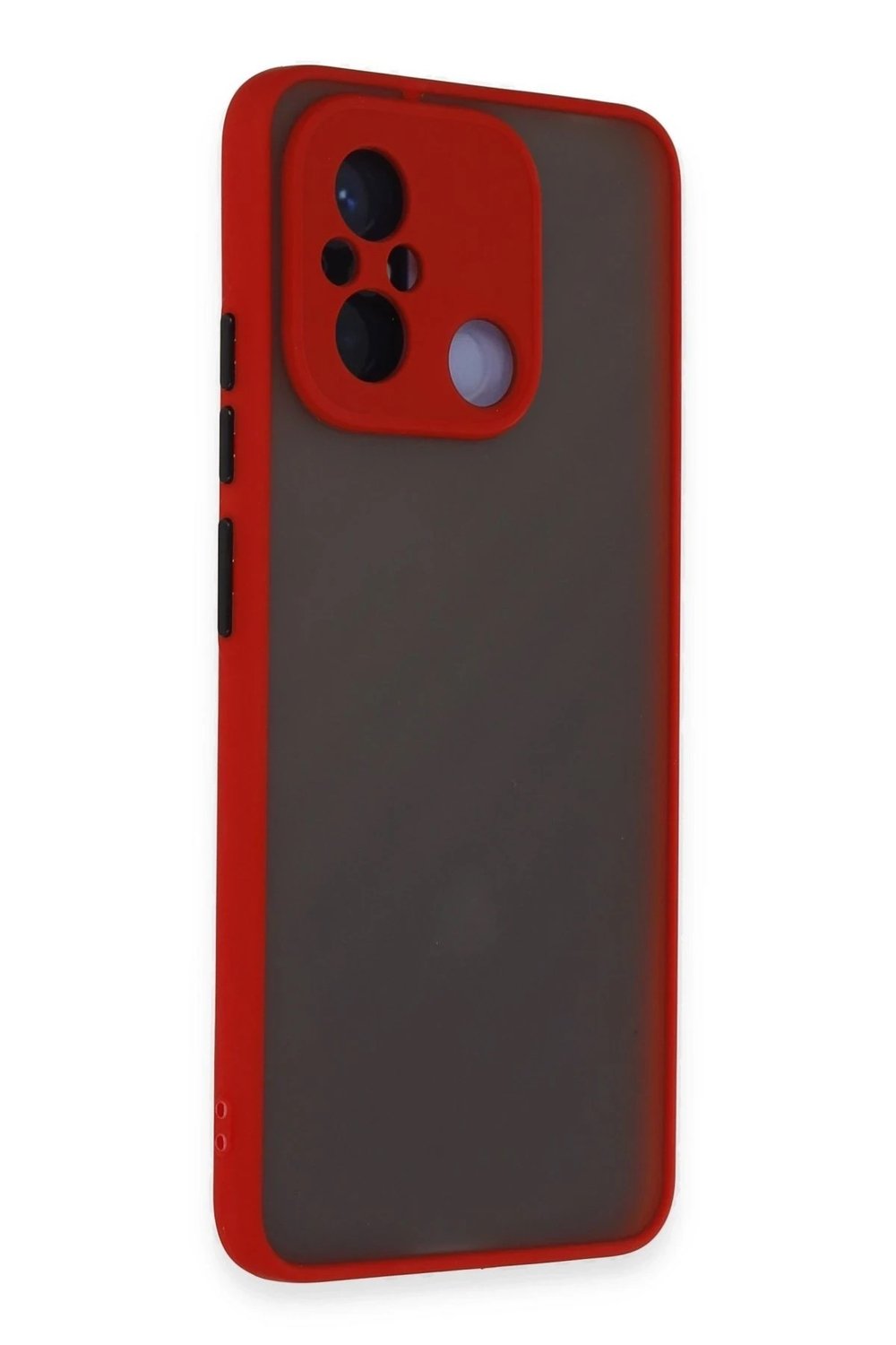 Mey İthalat®   Redmi 12C Kılıf Montreal Silikon Kapak - Kırmızı