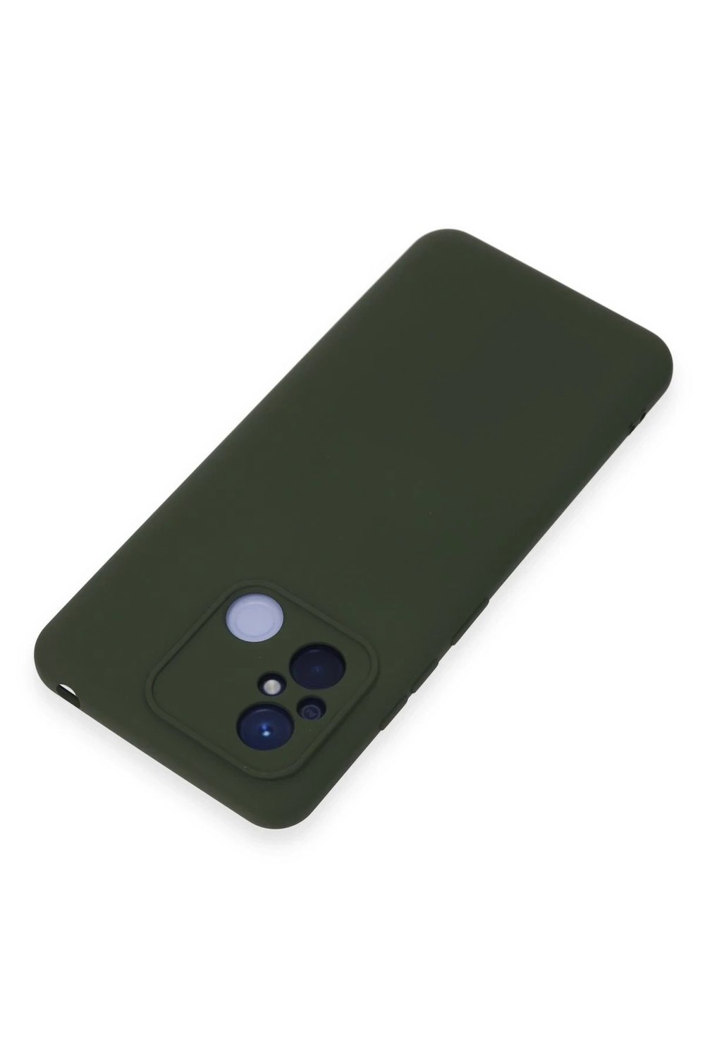 Mey İthalat®   Redmi 12C Kılıf Nano içi Kadife Silikon - Koyu Yeşil