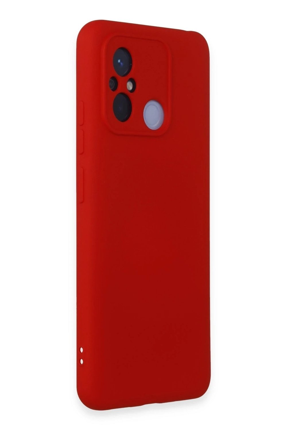 Mey İthalat®   Redmi 12C Kılıf Nano içi Kadife Silikon - Kırmızı