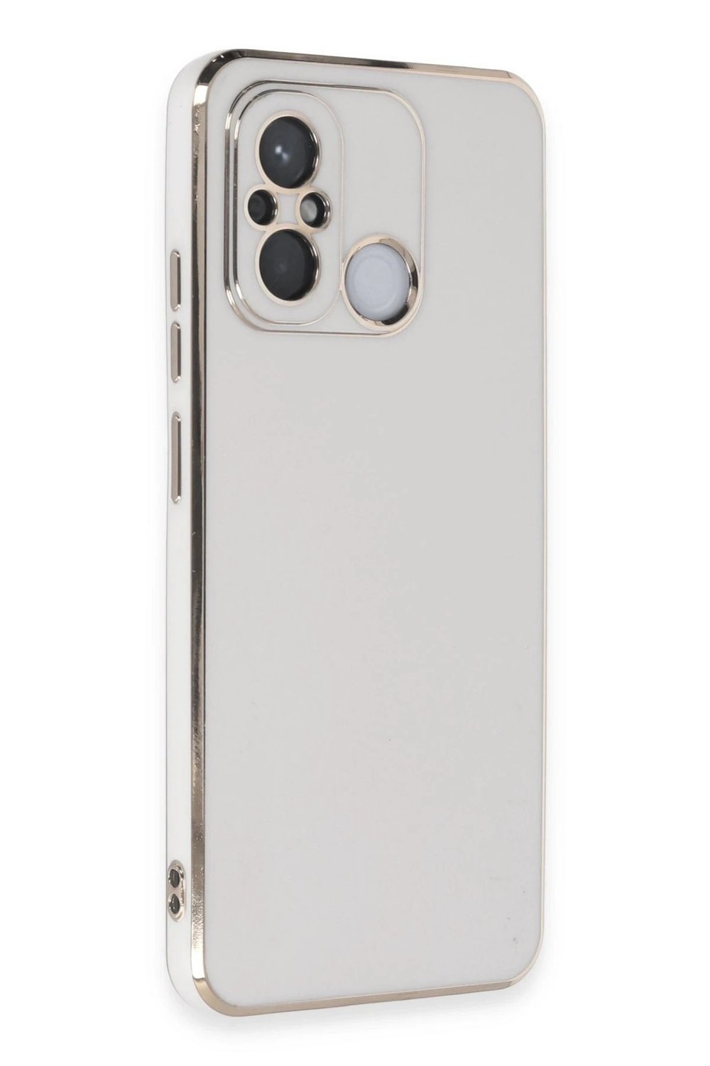 Mey İthalat®   Redmi 12C Kılıf Volet Silikon - Beyaz
