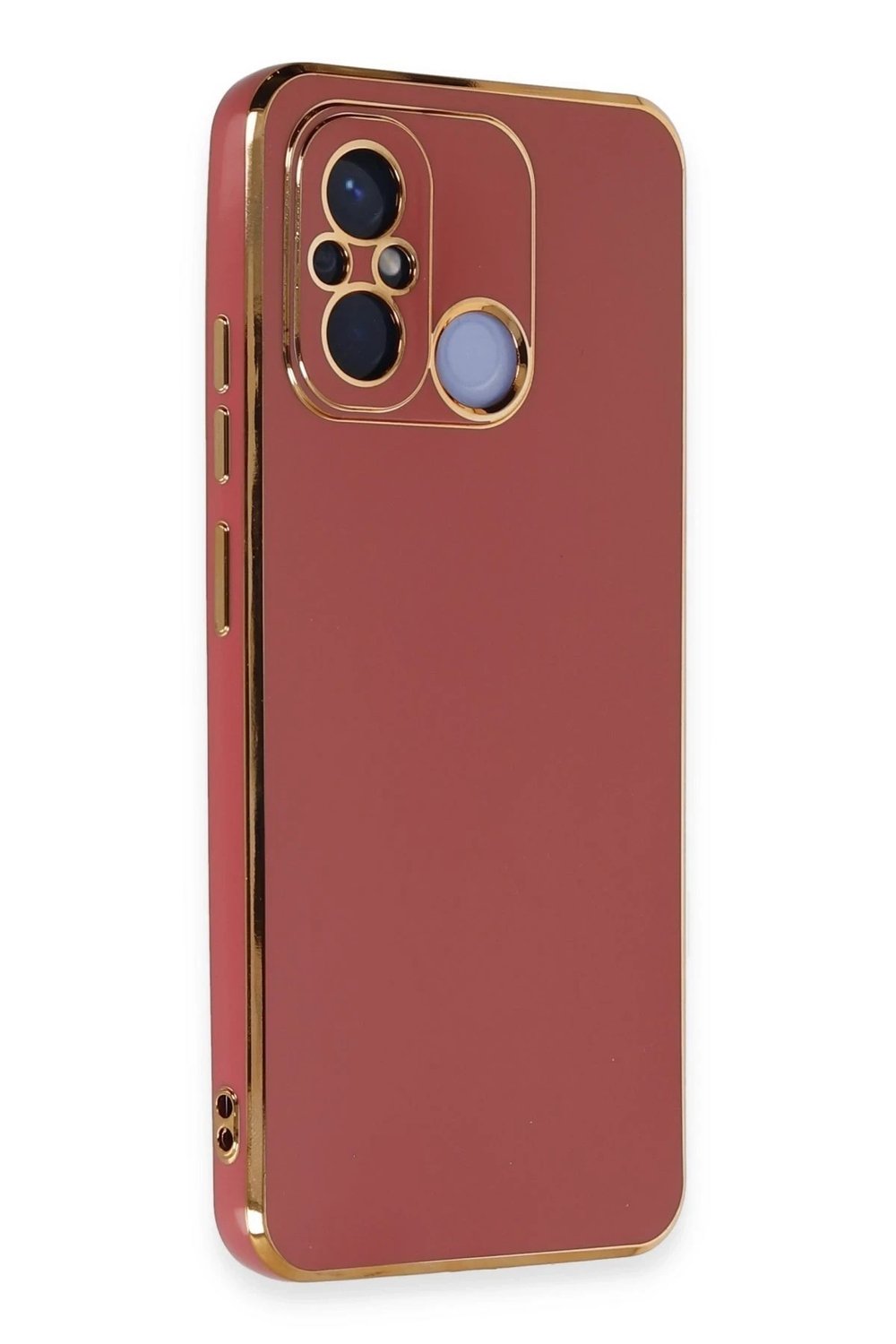 Mey İthalat®   Redmi 12C Kılıf Volet Silikon - Kırmızı