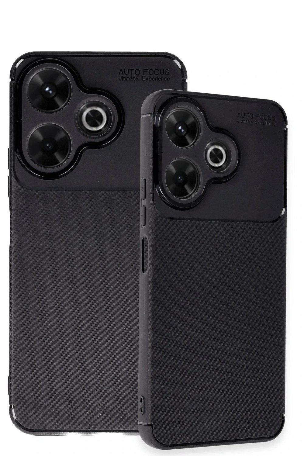 Mey İthalat®   Redmi 13 4G Kılıf Auto Focus Karbon Kapak - Siyah