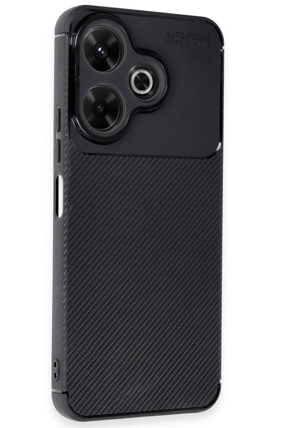 Mey İthalat®   Redmi 13 4G Kılıf Auto Focus Karbon Kapak - Siyah