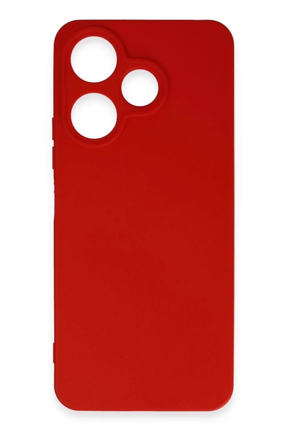 Mey İthalat®   Redmi 13 4G Kılıf First Silikon - Kırmızı