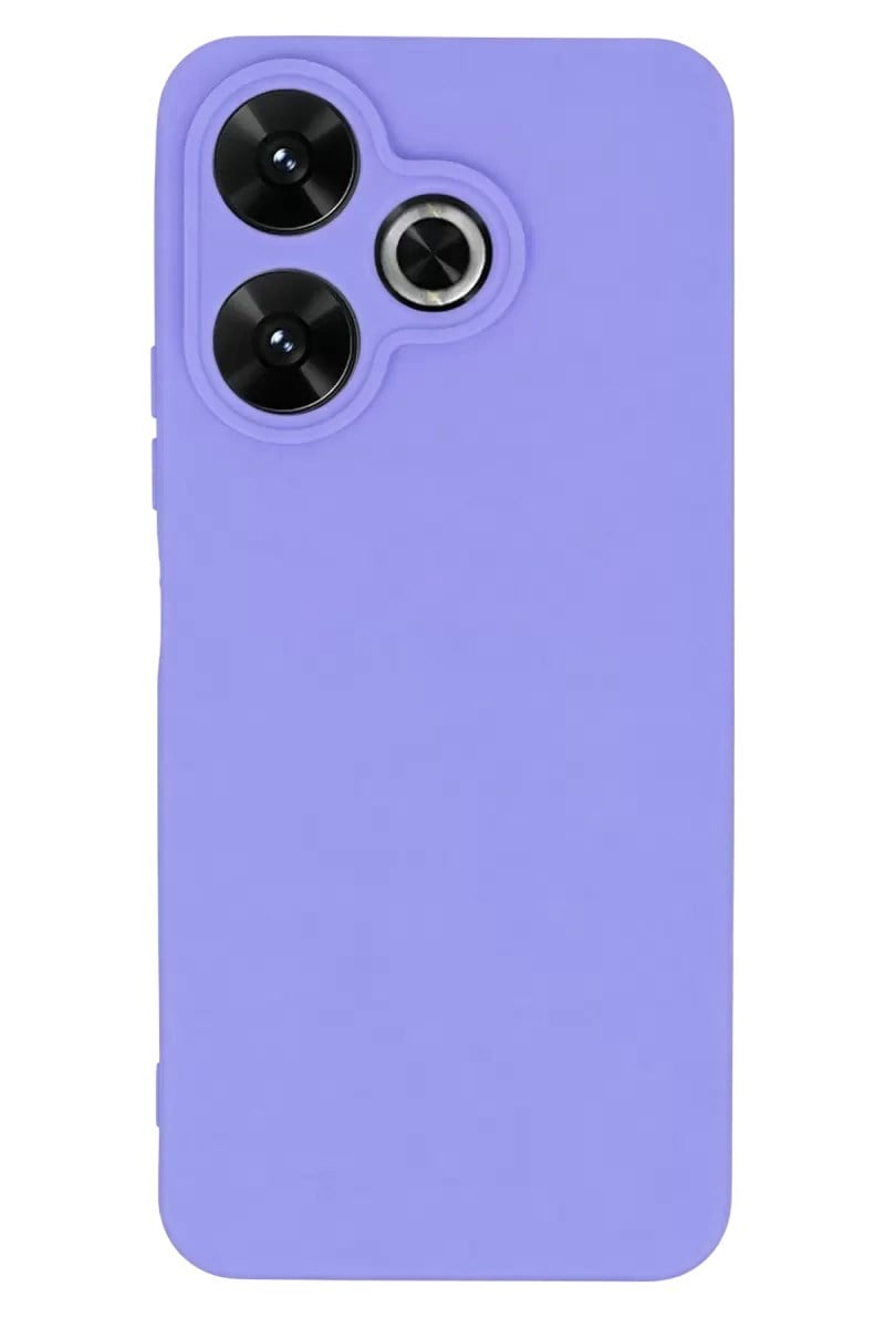 Mey İthalat®   Redmi 13 4G Kılıf First Silikon - Lila