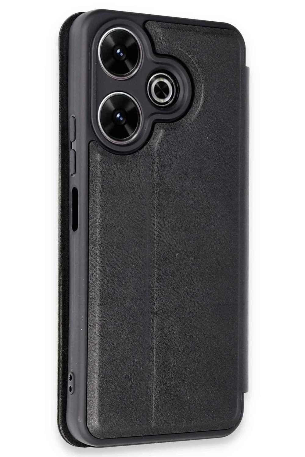 Mey İthalat®   Redmi 13 4G Kılıf Flip Cover - Siyah