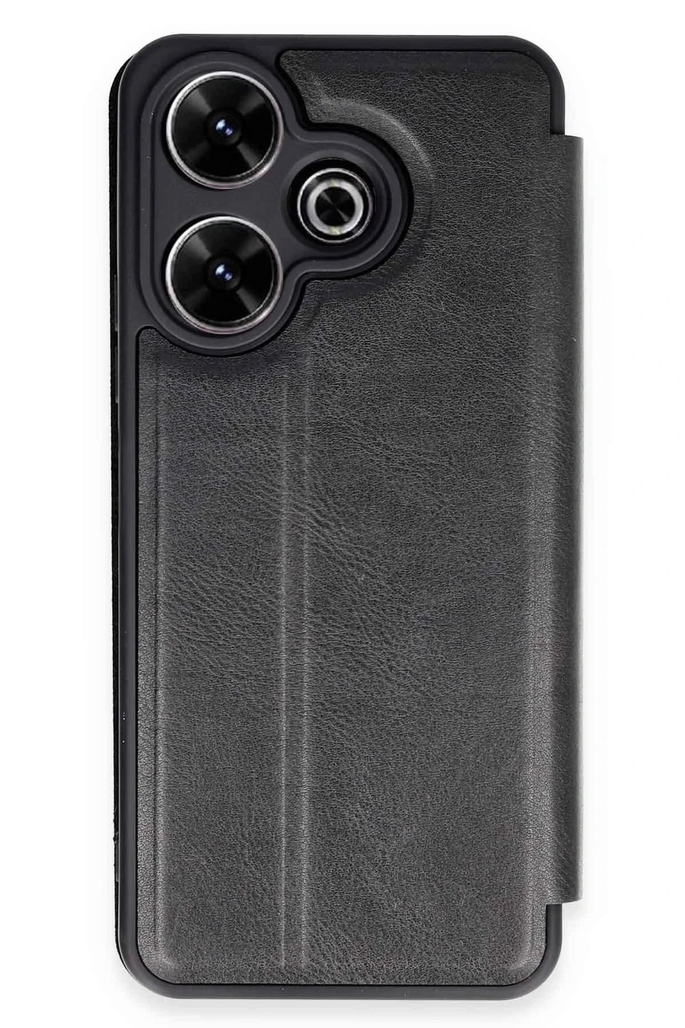 Mey İthalat®   Redmi 13 4G Kılıf Flip Cover - Siyah