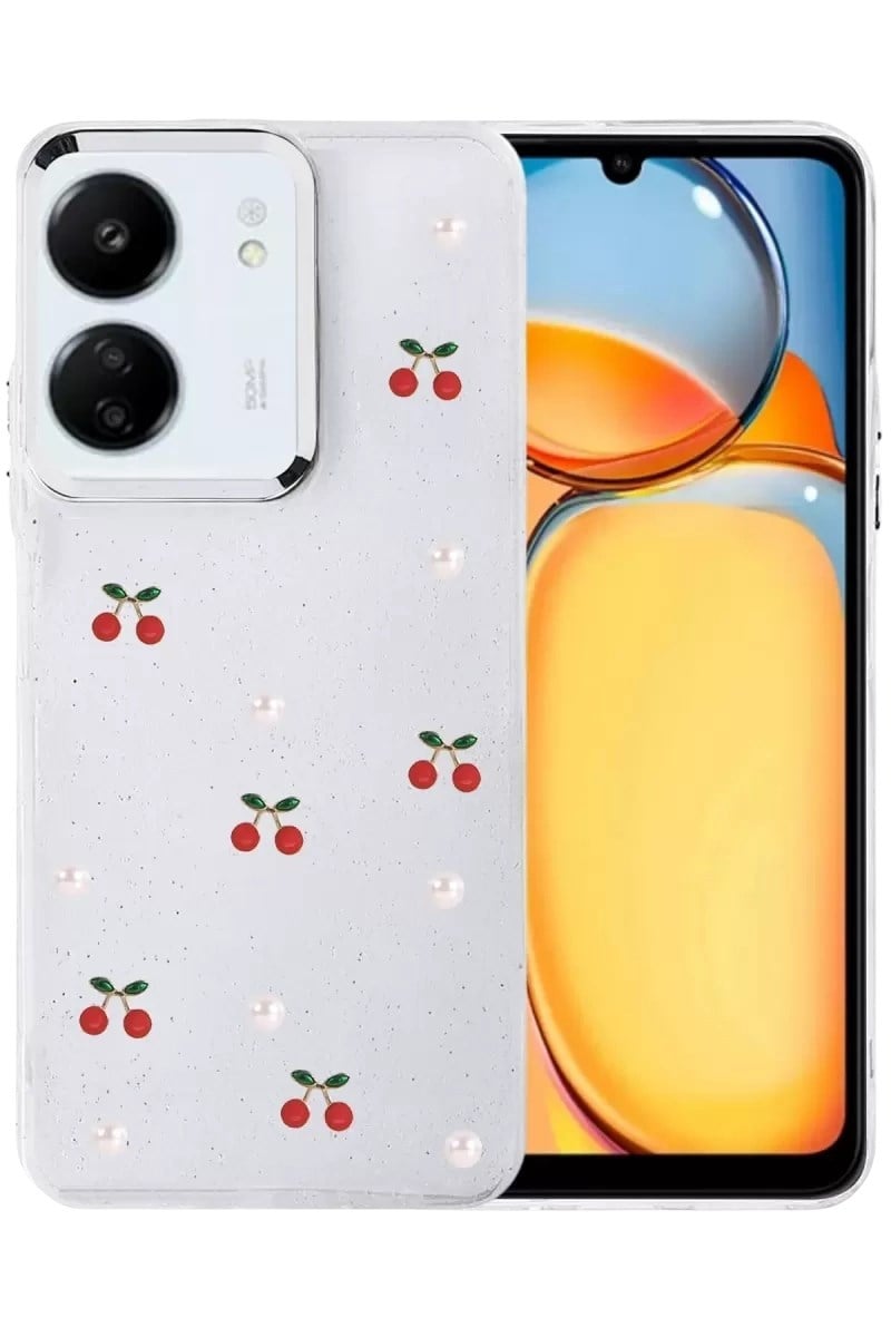 Mey İthalat®   Redmi 13C Fiyonk Desenli Kapak - Desen 9