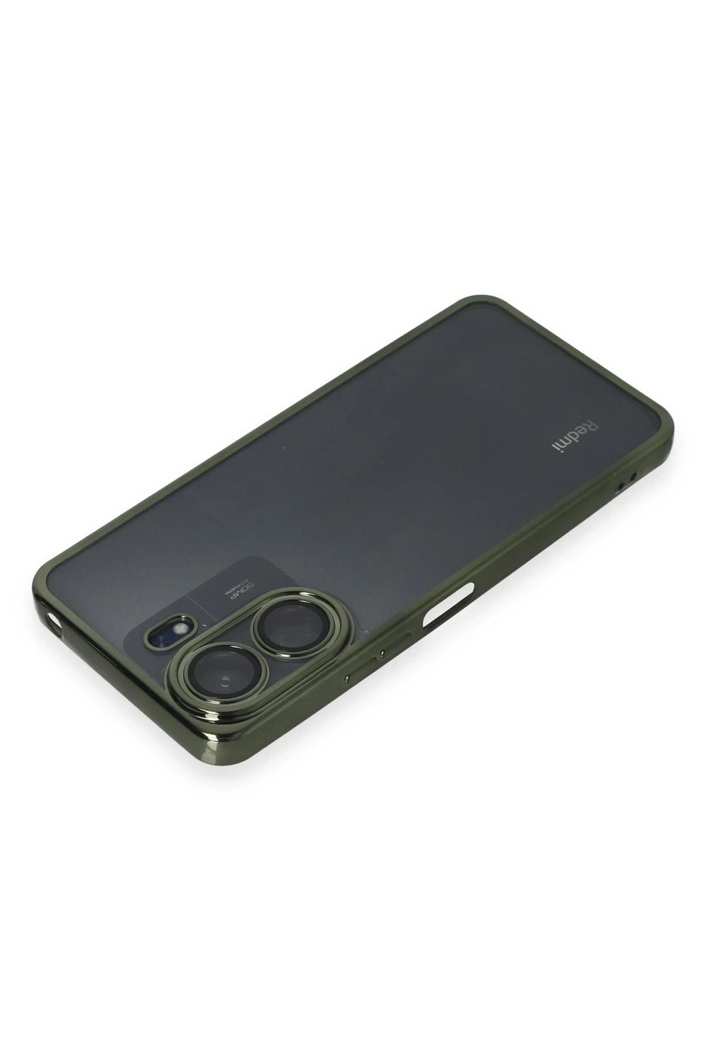 Mey İthalat®   Redmi 13C Kılıf  Lensli Silikon - Yeşil