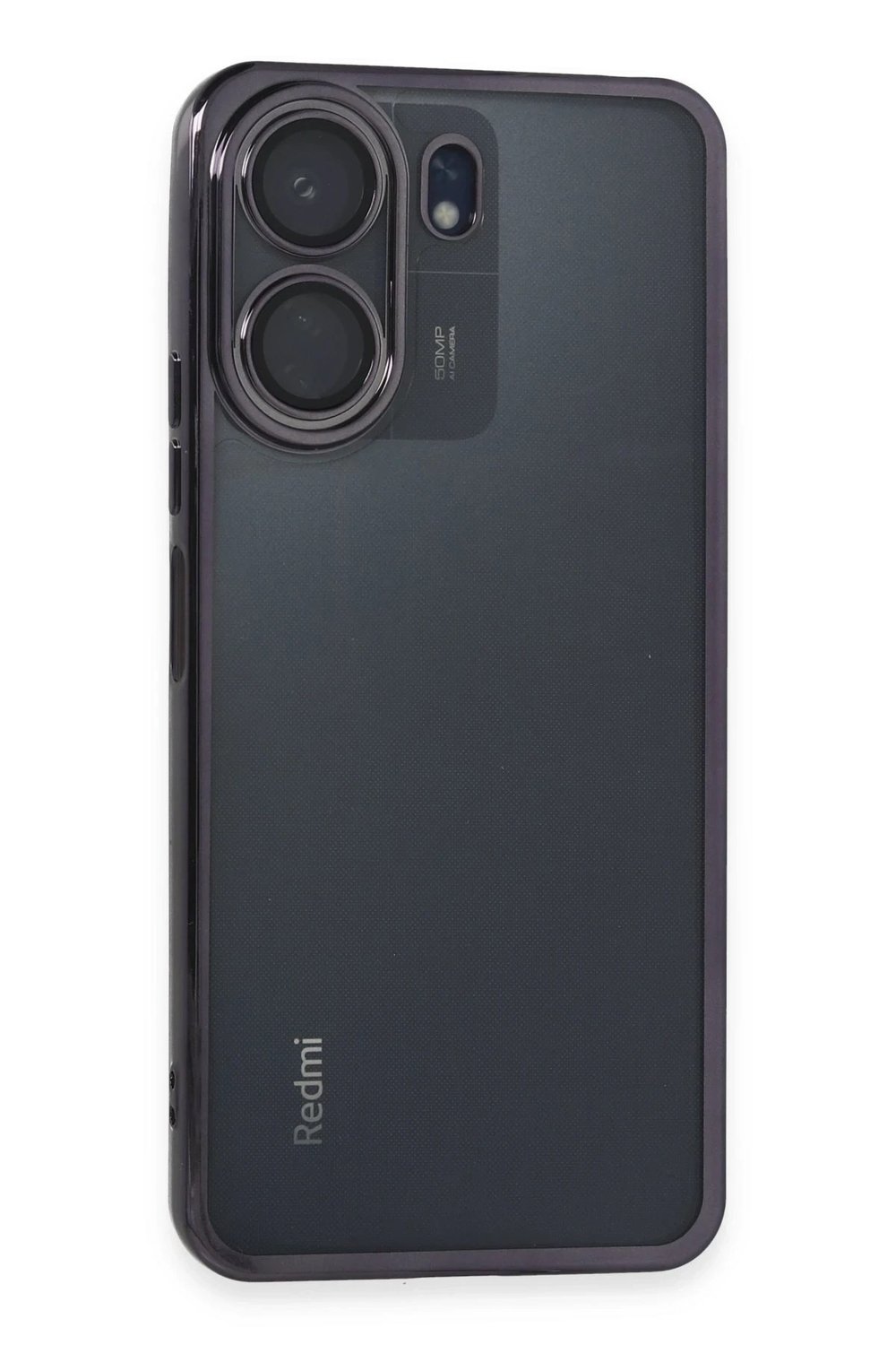 Mey İthalat®   Redmi 13C Kılıf  Lensli Silikon - Mor
