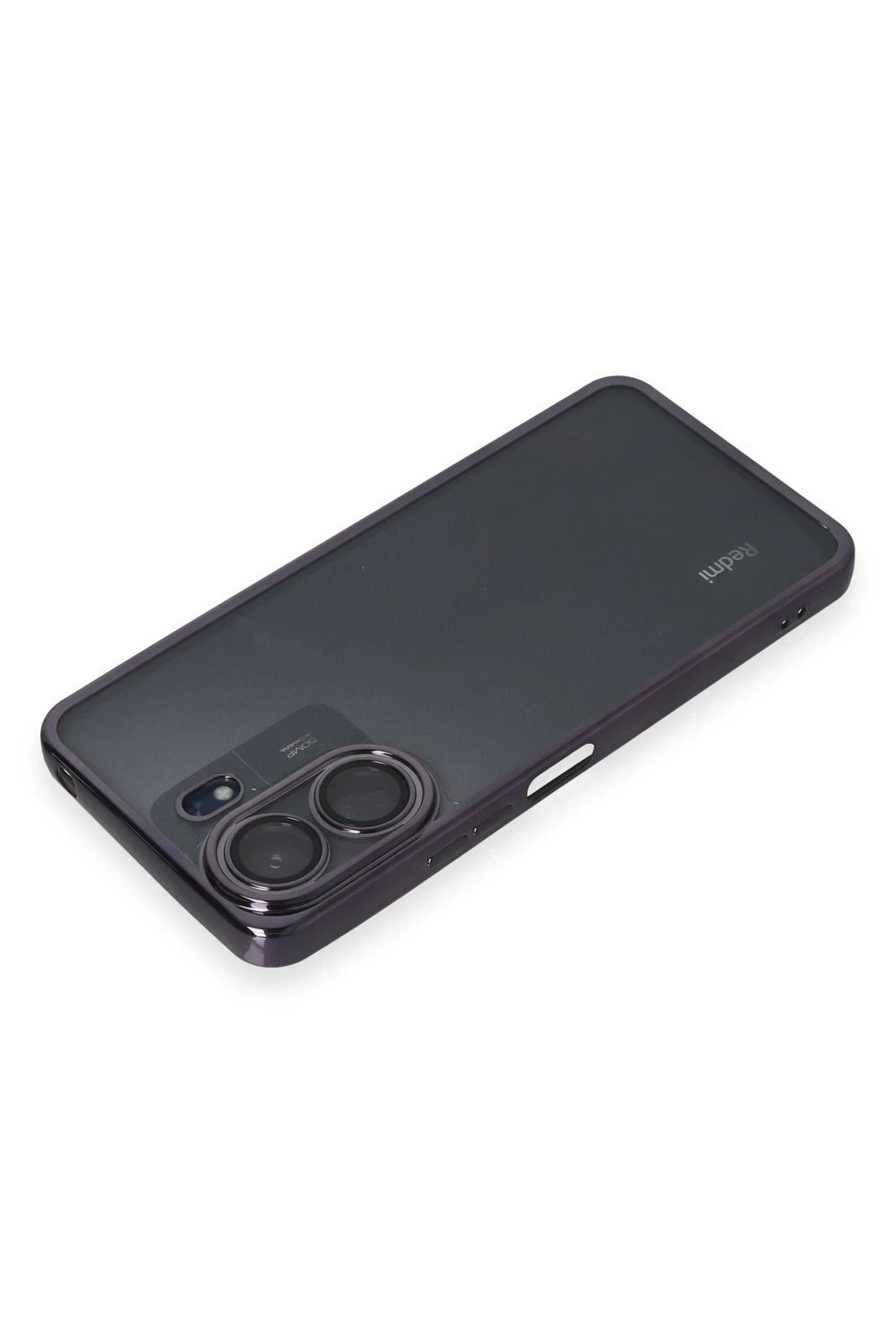 Mey İthalat®   Redmi 13C Kılıf  Lensli Silikon - Mor