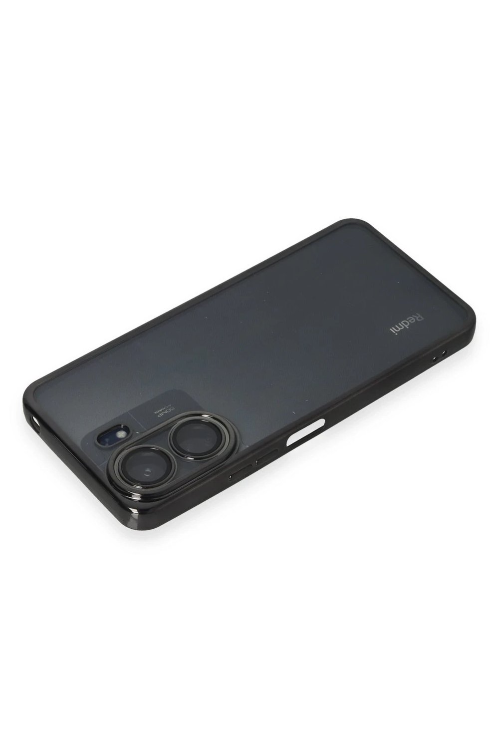 Mey İthalat®   Redmi 13C Kılıf  Lensli Silikon - Siyah