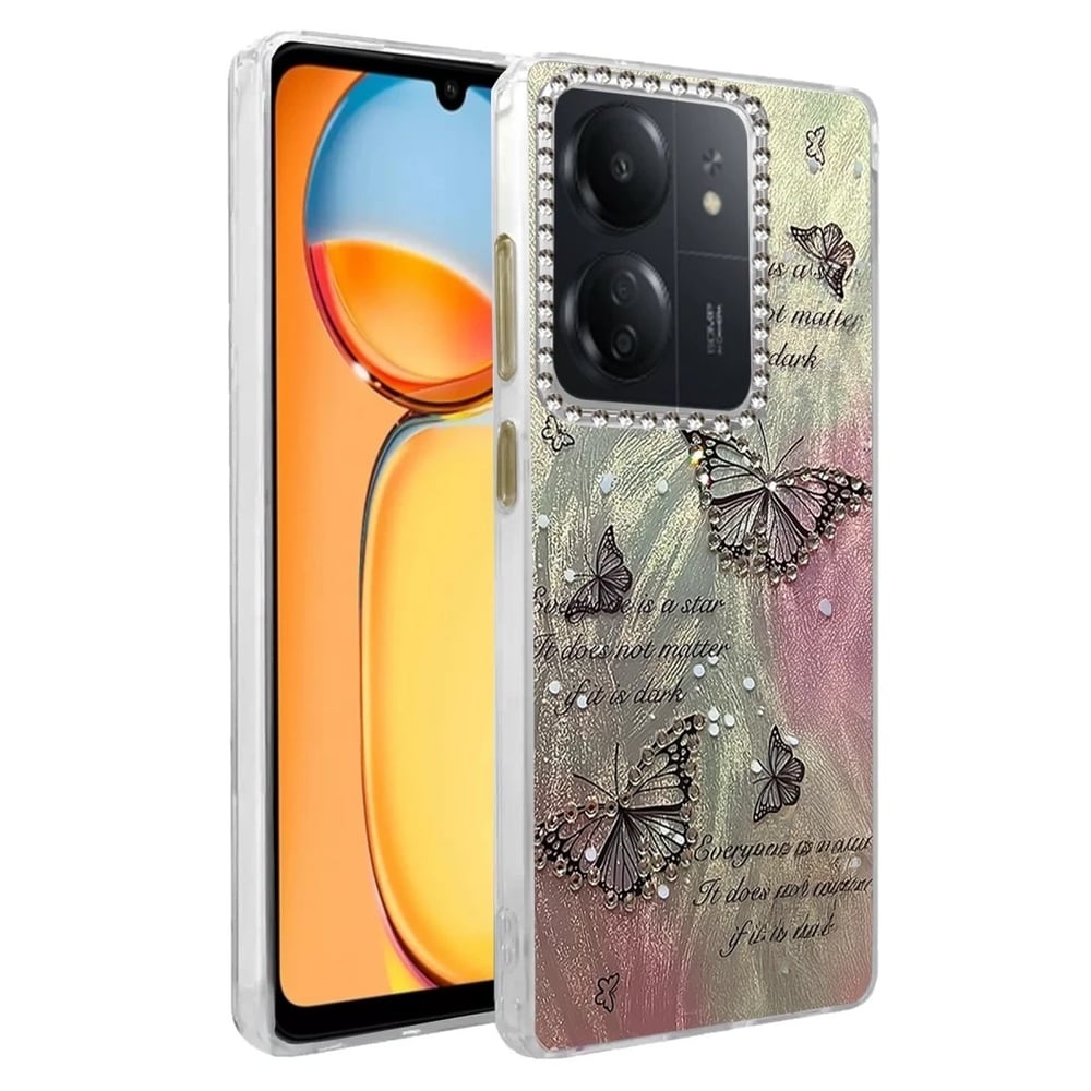 Mey İthalat®   Redmi 13C Kılıf Blade Aynalı Desenli Kapak - Desen 6