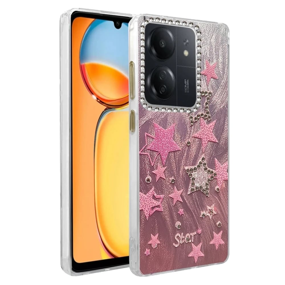 Mey İthalat®   Redmi 13C Kılıf Blade Aynalı Desenli Kapak - Desen 7