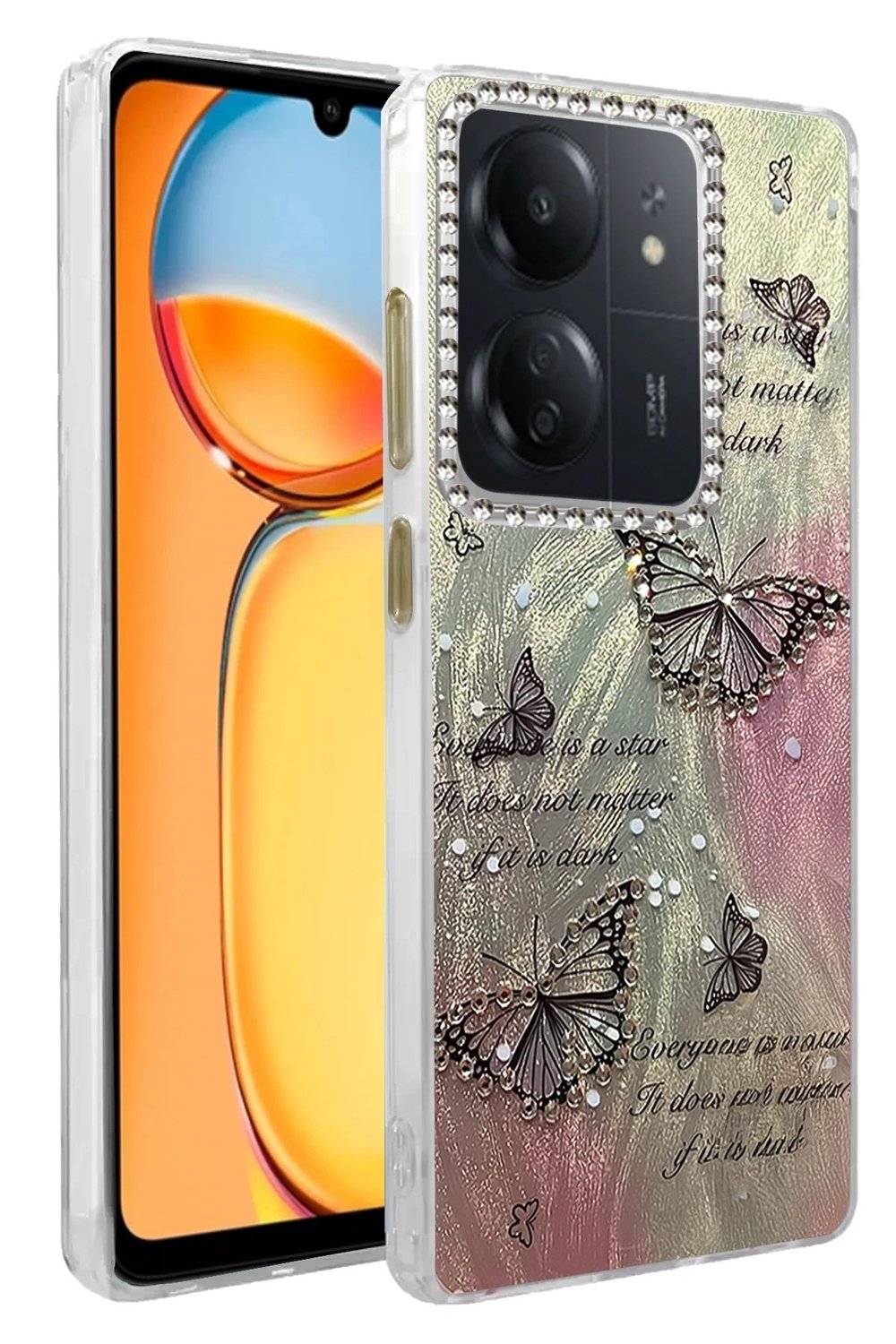 Mey İthalat®   Redmi 13C Kılıf Blade Aynalı Desenli Kapak - Desen 6