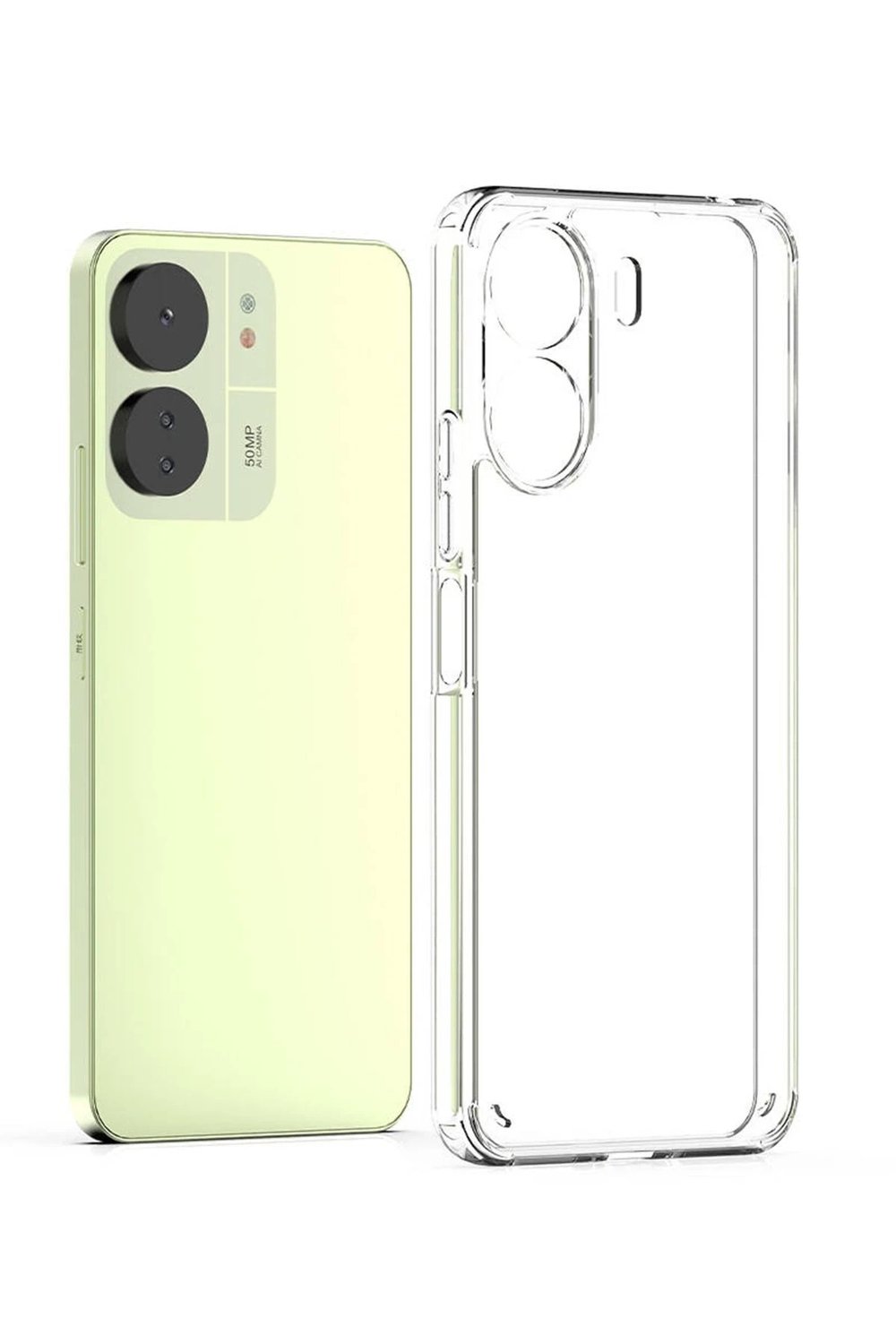 Mey İthalat®   Redmi 13C Kılıf Lüx Şeffaf Silikon