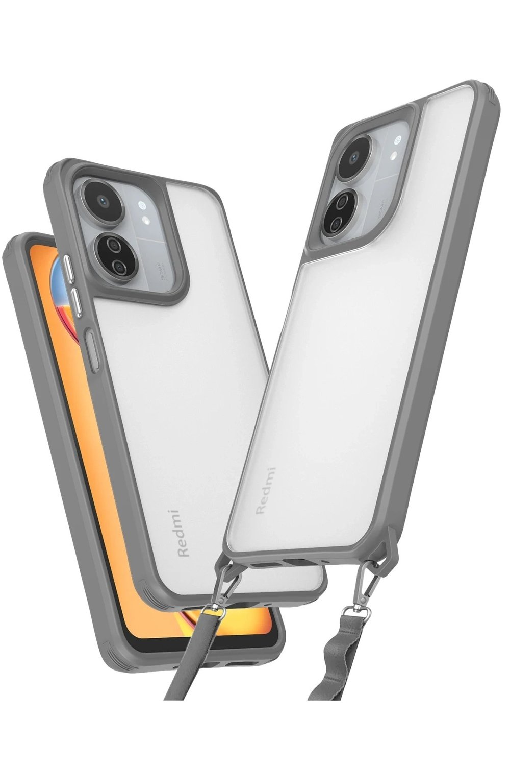 Mey İthalat®   Redmi 13C Kılıf Penta Silikon Kılıf - Titan Gri