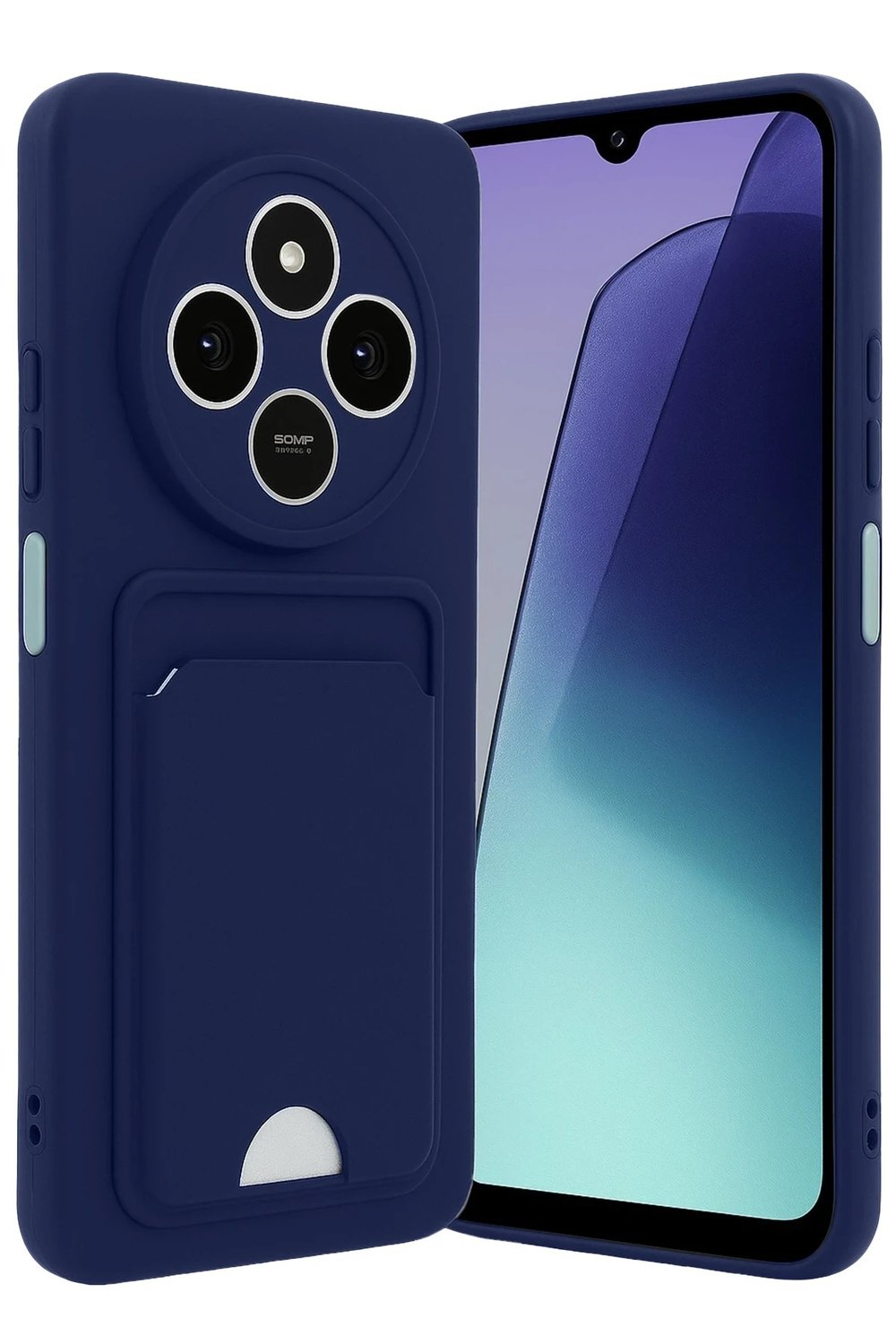 Mey İthalat®   Redmi 14C Kelvin Kartvizitli Silikon - Lacivert