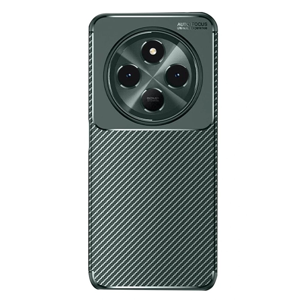 Mey İthalat®   Redmi 14C Kılıf Auto Focus Karbon Kapak - Koyu Yeşil
