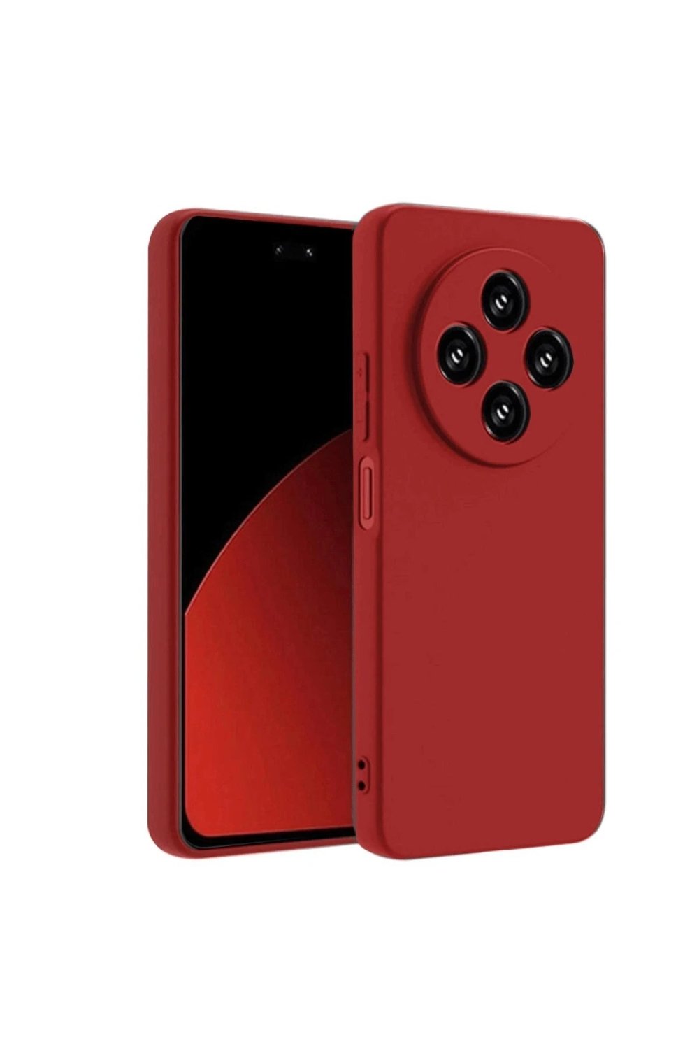 Mey İthalat®   Redmi 14C Kılıf First Silikon - Kırmızı
