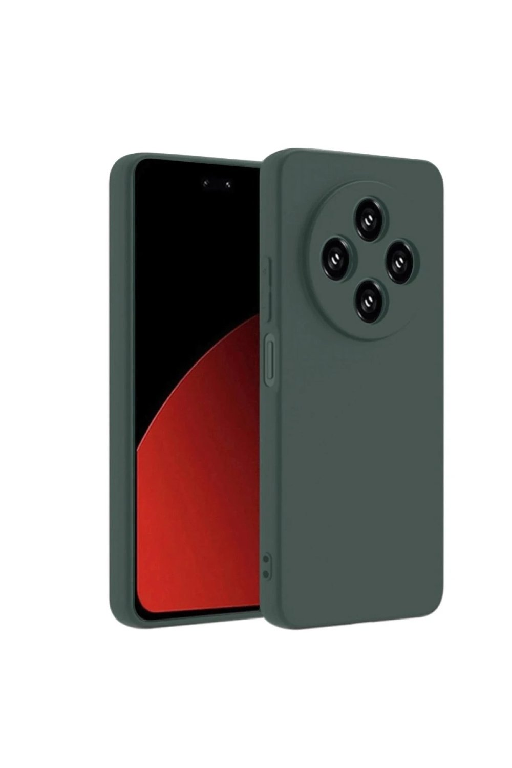 Mey İthalat®   Redmi 14C Kılıf First Silikon - Koyu Yeşil