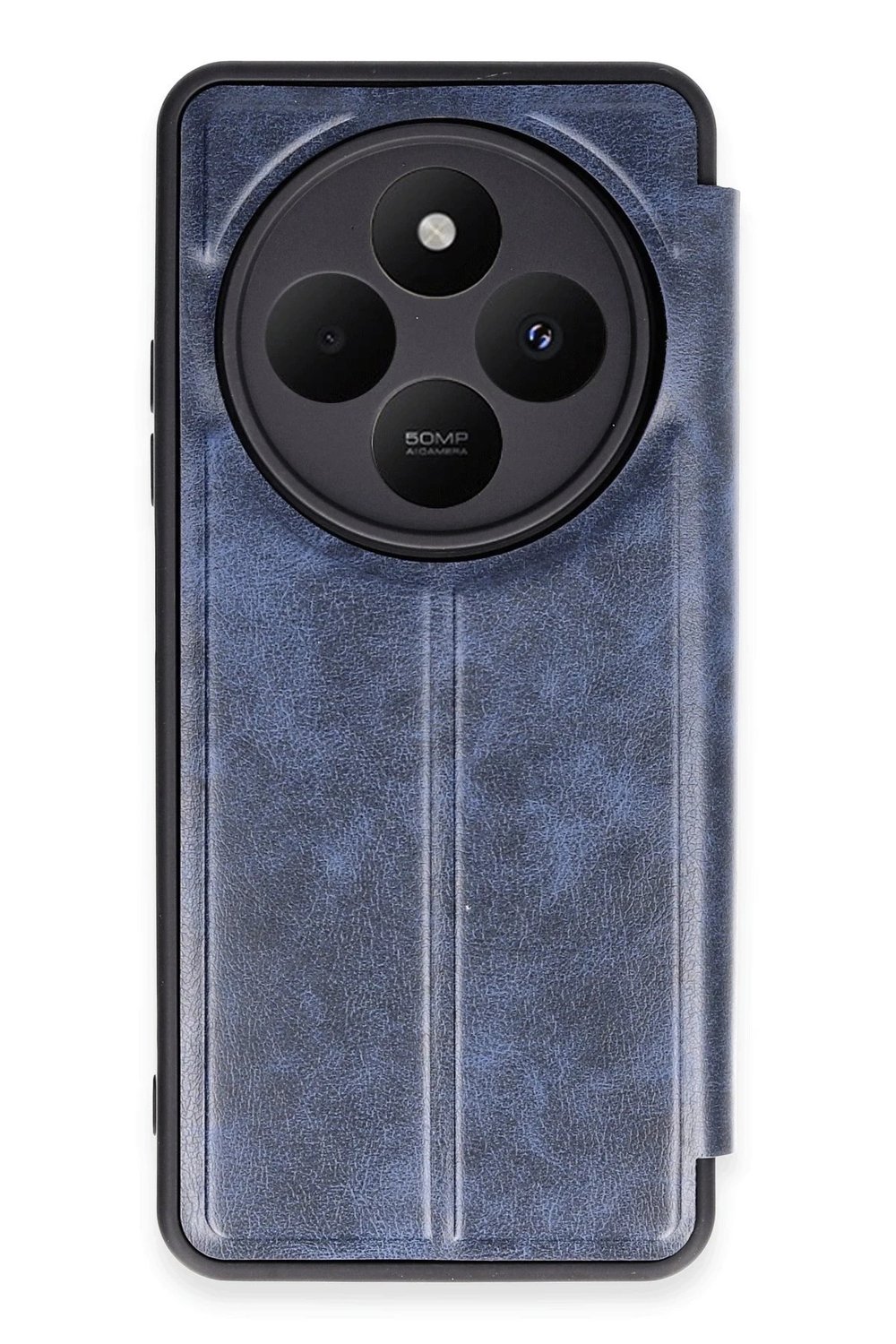 Mey İthalat®   Redmi 14C Kılıf Flip Cover - Lacivert