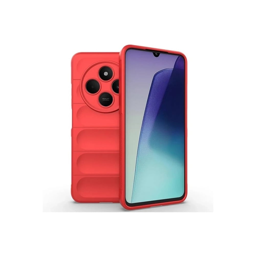 Mey İthalat®   Redmi 14C Kılıf Optimum Silikon - Kırmızı