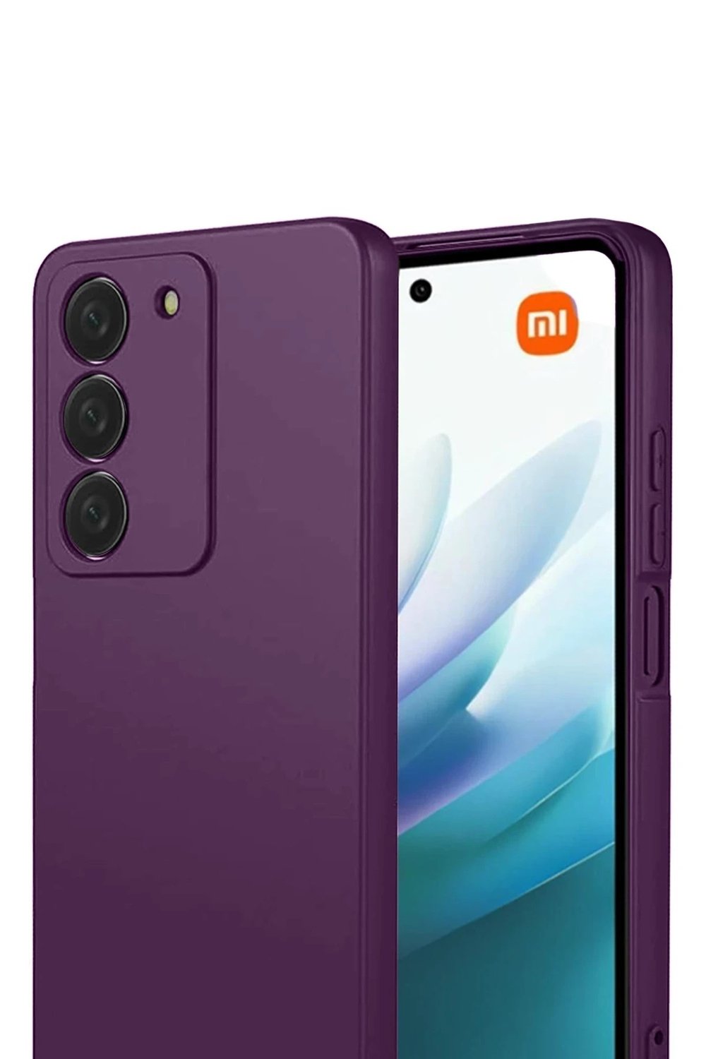 Mey İthalat®   Redmi 15 4G First Silikon - Mürdüm
