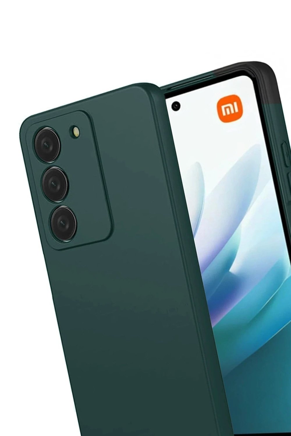 Mey İthalat®   Redmi 15 4G First Silikon - Koyu Yeşil