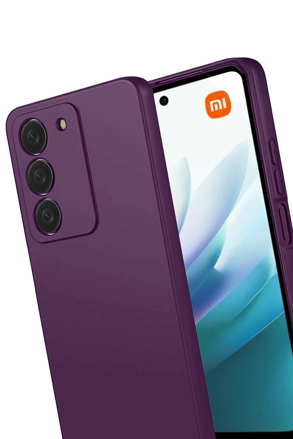 Mey İthalat®   Redmi 15 4G First Silikon - Mürdüm