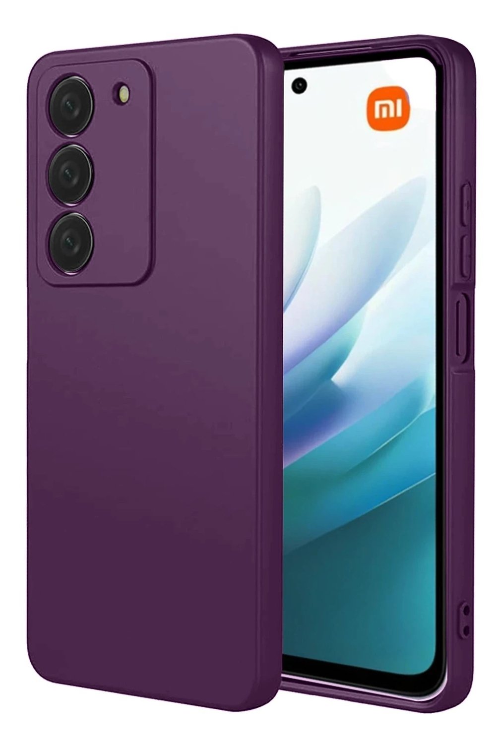 Mey İthalat®   Redmi 15 4G First Silikon - Mürdüm