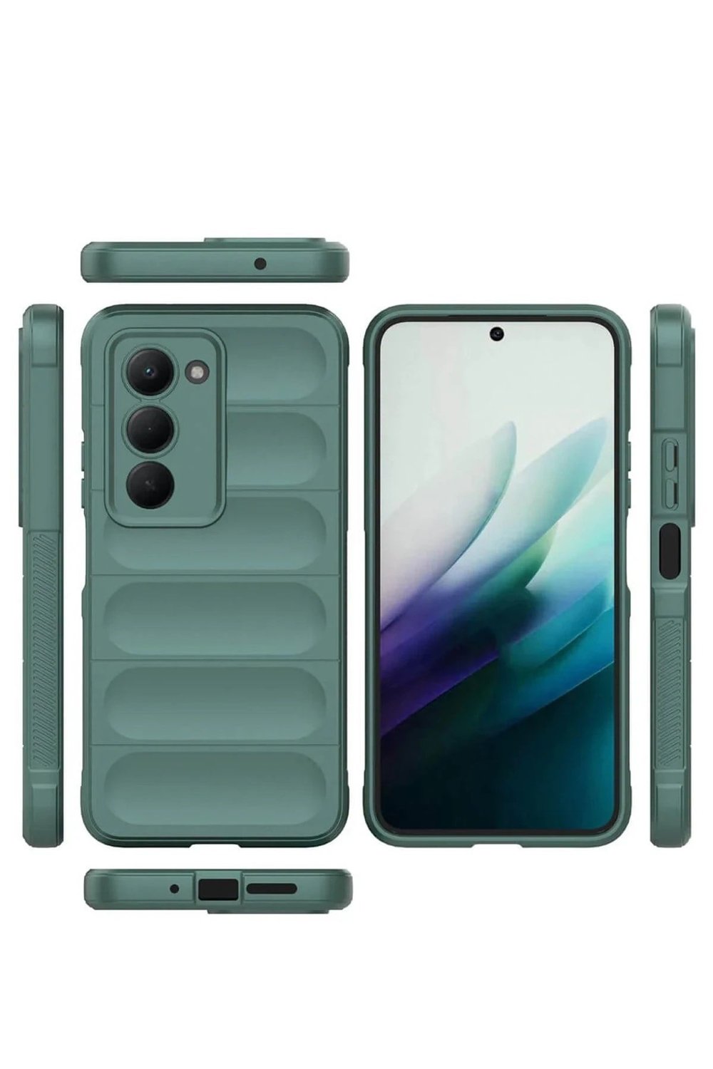 Mey İthalat®   Redmi 15 4G Optimum Silikon - Koyu Yeşil
