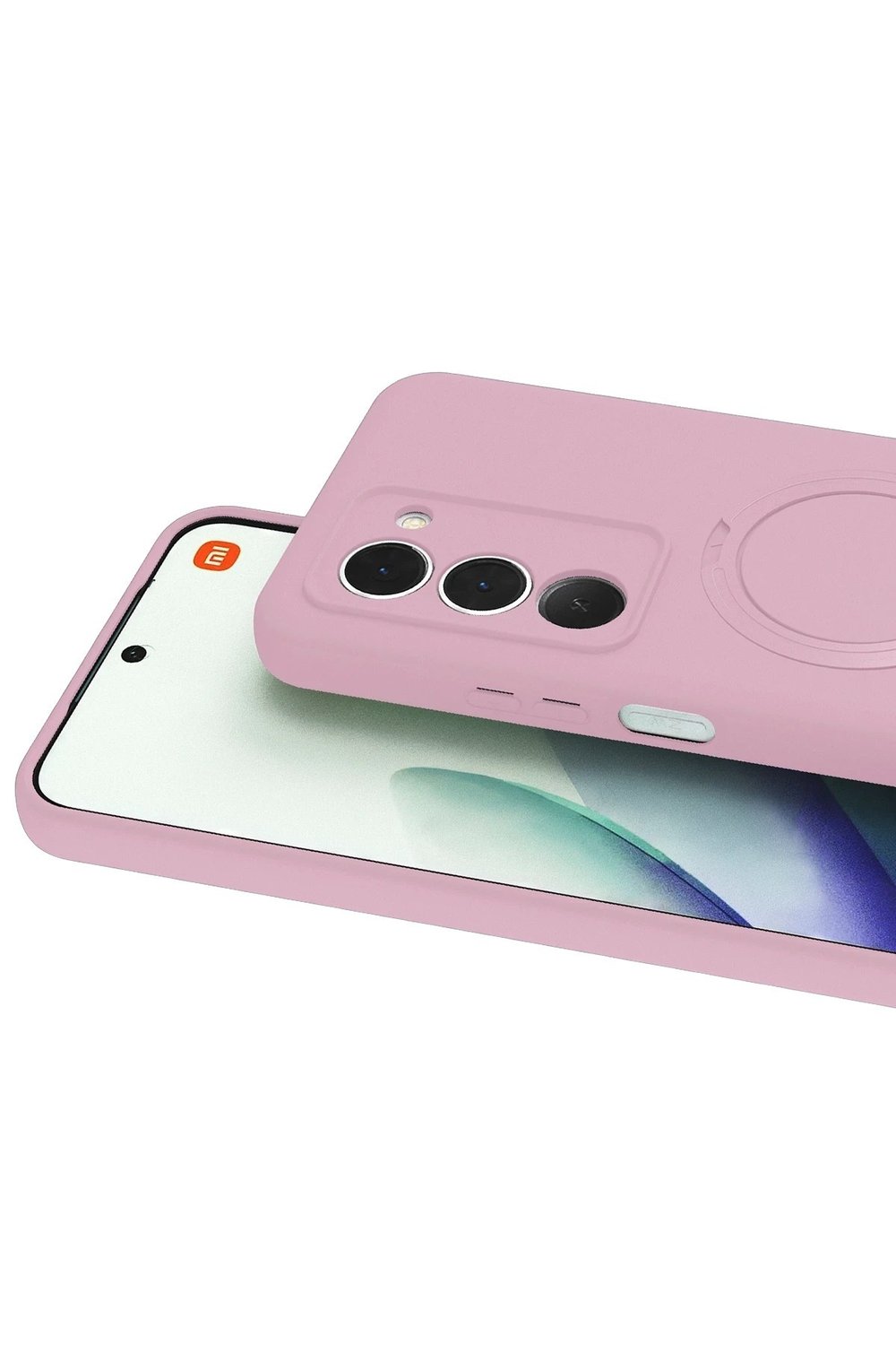 Mey İthalat®   Redmi 15 4G Regal Magsafe Standlı Kapak - Açık Pembe