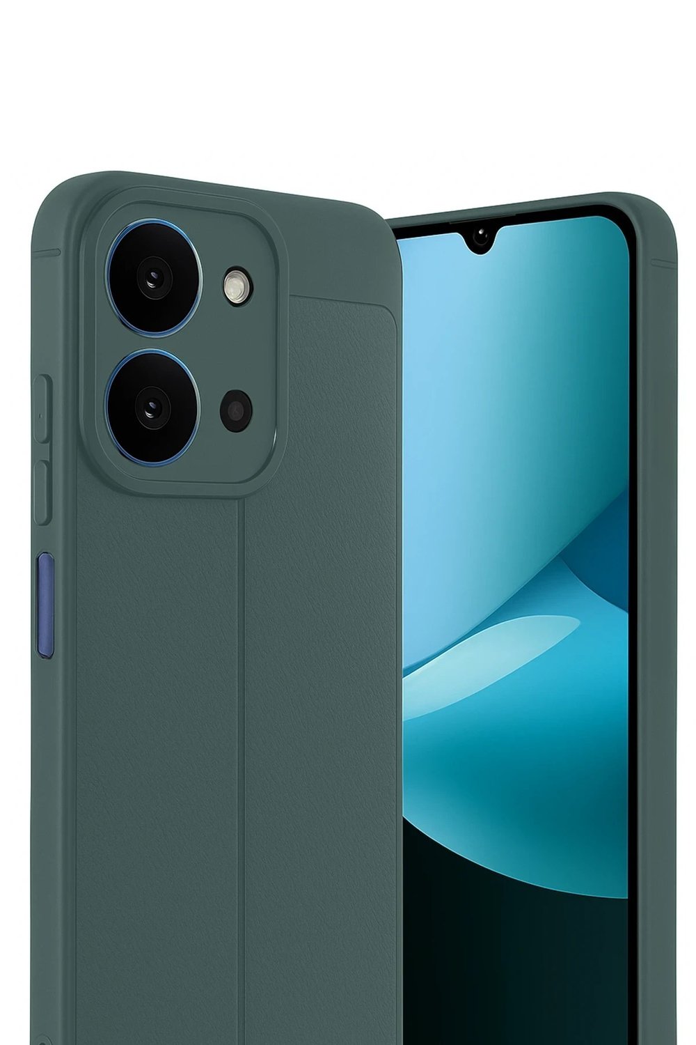Mey İthalat®   Redmi 15C 4G Auto Focus Kapak - Koyu Yeşil
