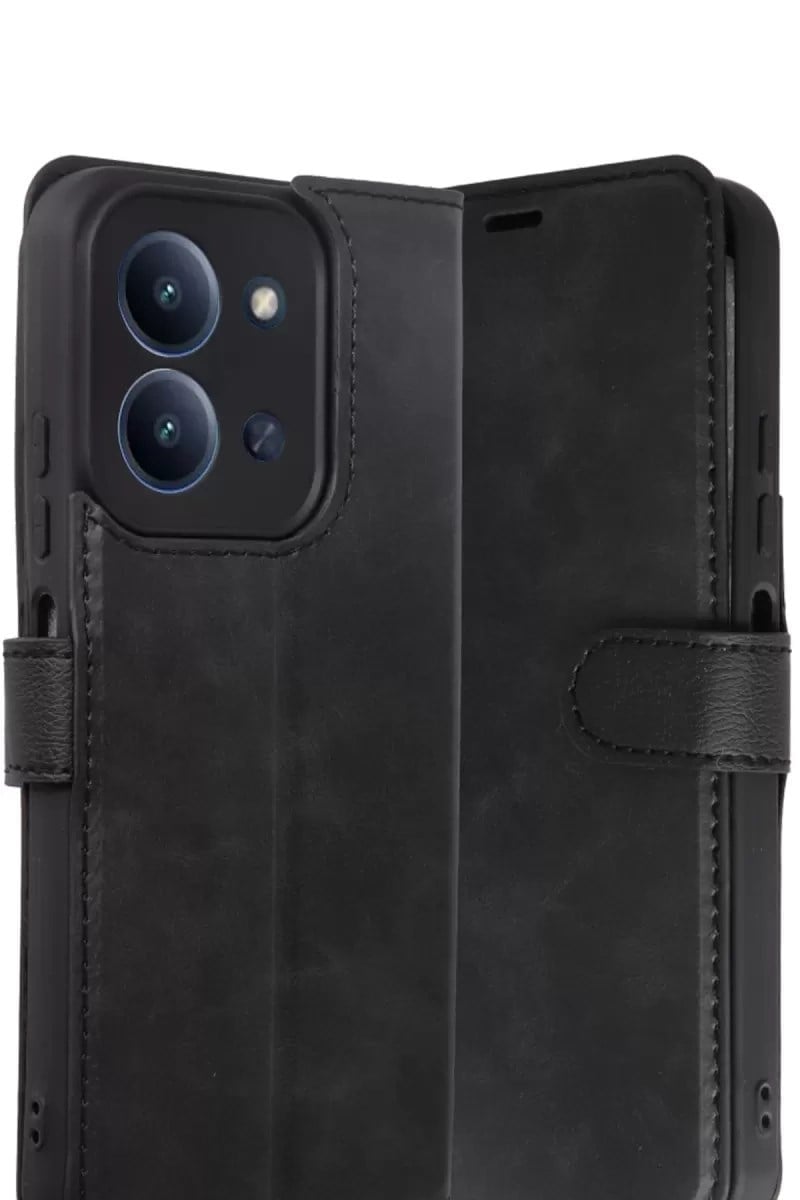 Mey İthalat®   Redmi 15C 4G Trend S Plus Kapaklı Kılıf - Siyah