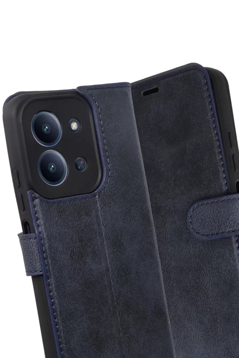 Mey İthalat®   Redmi 15C 4G Trend S Plus Kapaklı Kılıf - Lacivert