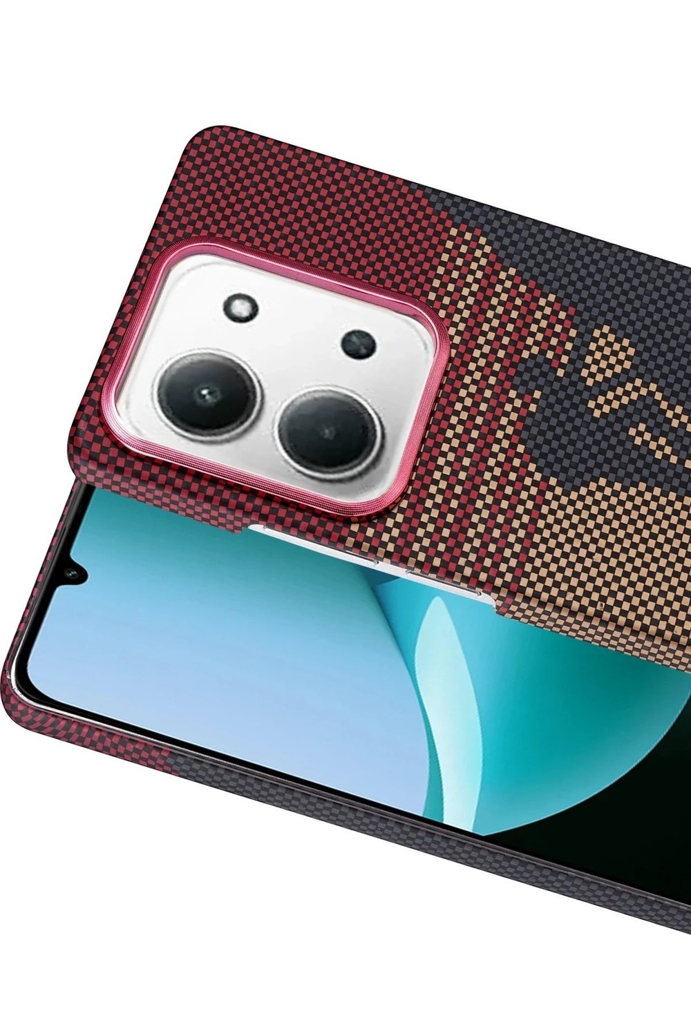 Mey İthalat®   Redmi 15C 4G Vega Magsafe Kapak - Kırmızı