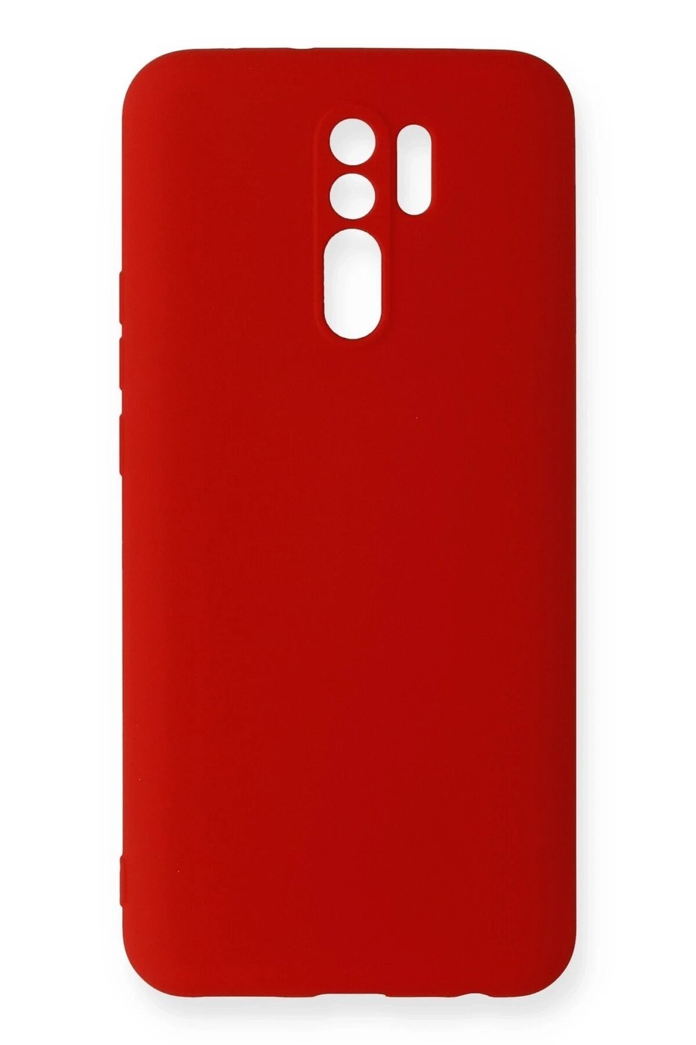Mey İthalat®   Redmi 9 Kılıf Nano içi Kadife Silikon - Kırmızı