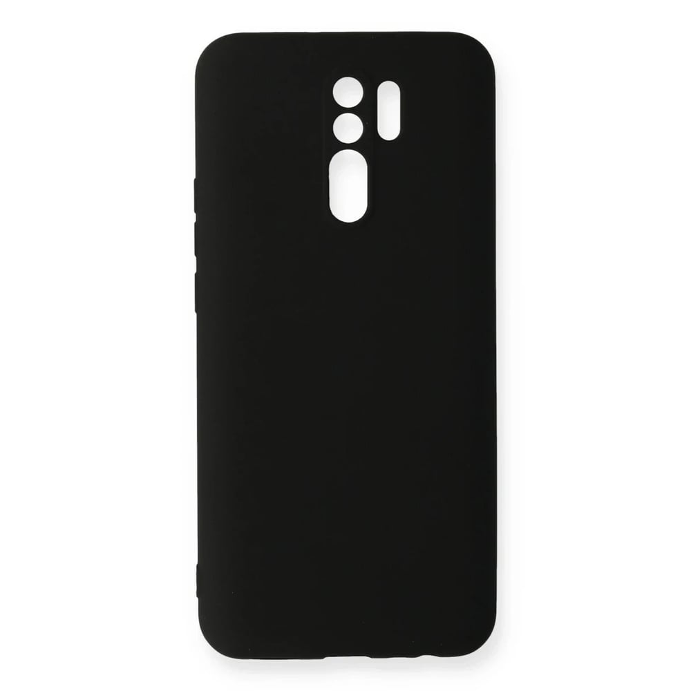 Mey İthalat®   Redmi 9 Kılıf Nano içi Kadife Silikon - Siyah