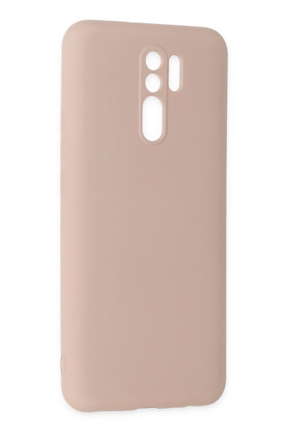 Mey İthalat®   Redmi 9 Kılıf Nano içi Kadife Silikon - Pudra