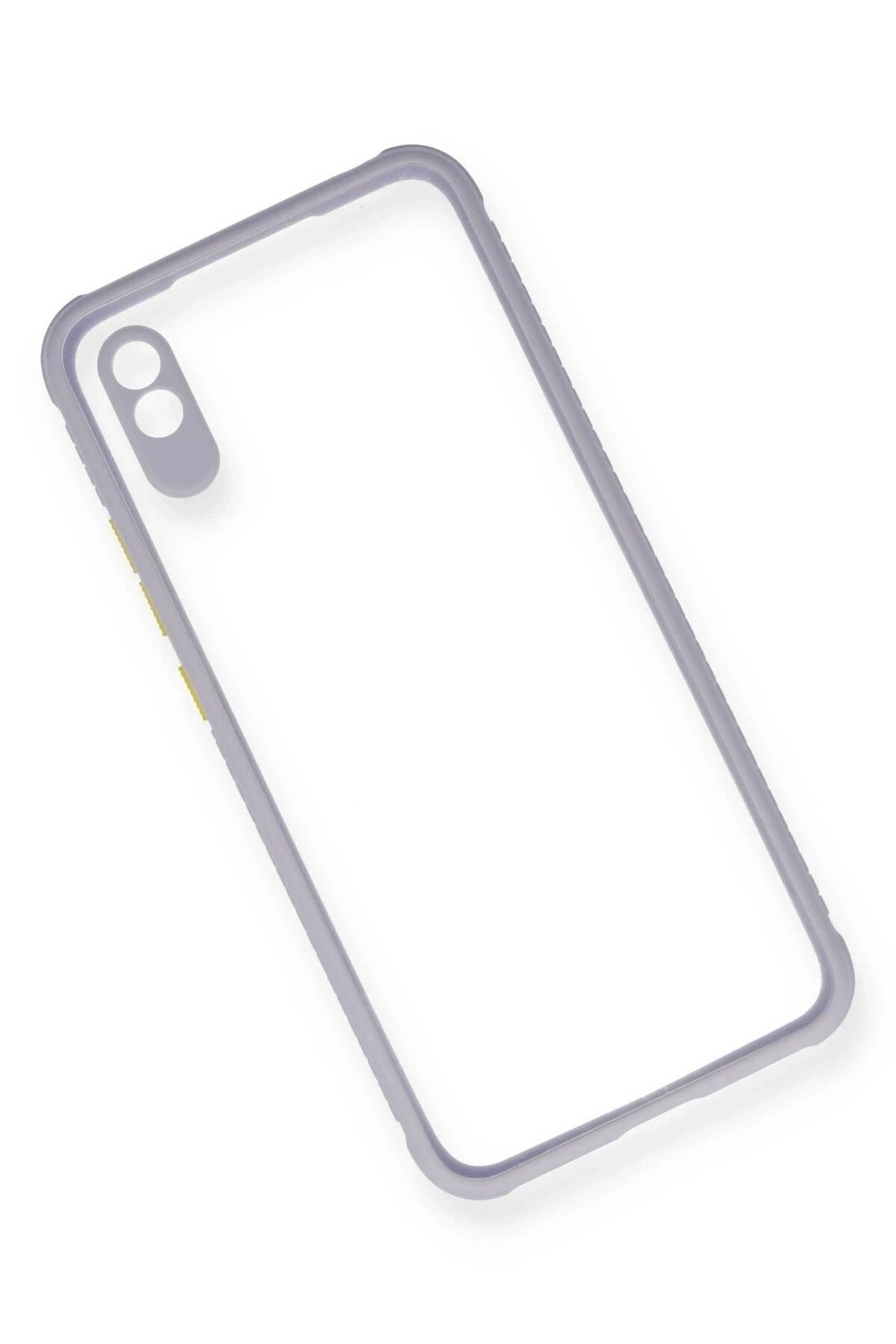 Mey İthalat®   Redmi 9A Kılıf Miami Şeffaf Silikon - Lila