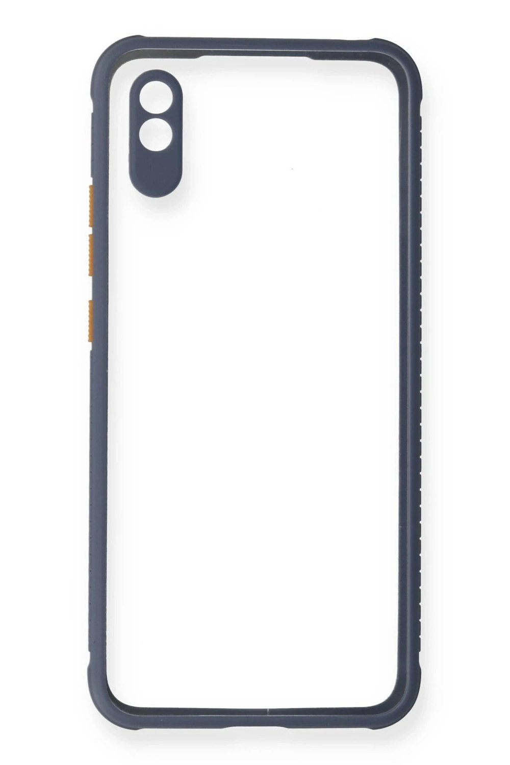 Mey İthalat®   Redmi 9A Kılıf Miami Şeffaf Silikon - Gri