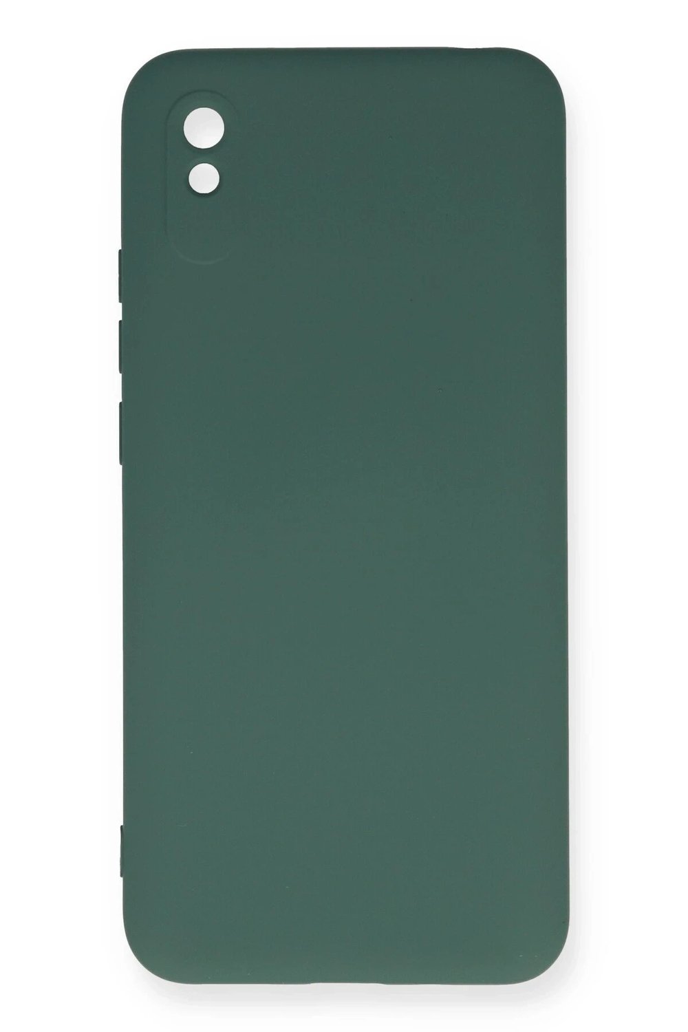Mey İthalat®   Redmi 9A Kılıf Nano içi Kadife Silikon - Koyu Yeşil