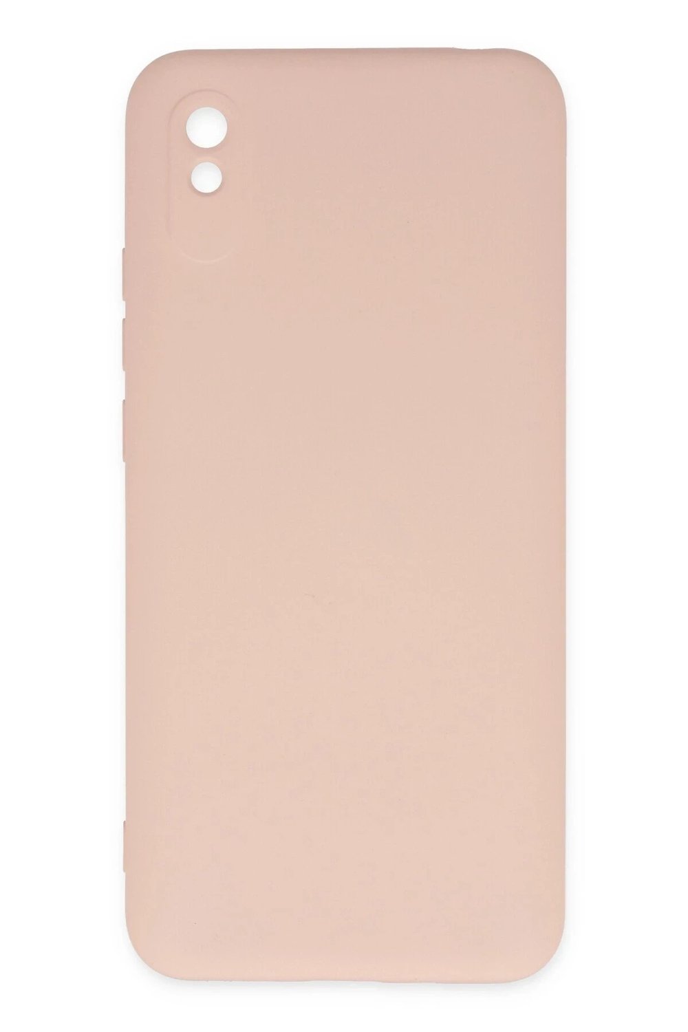 Mey İthalat®   Redmi 9A Kılıf Nano içi Kadife Silikon - Pudra