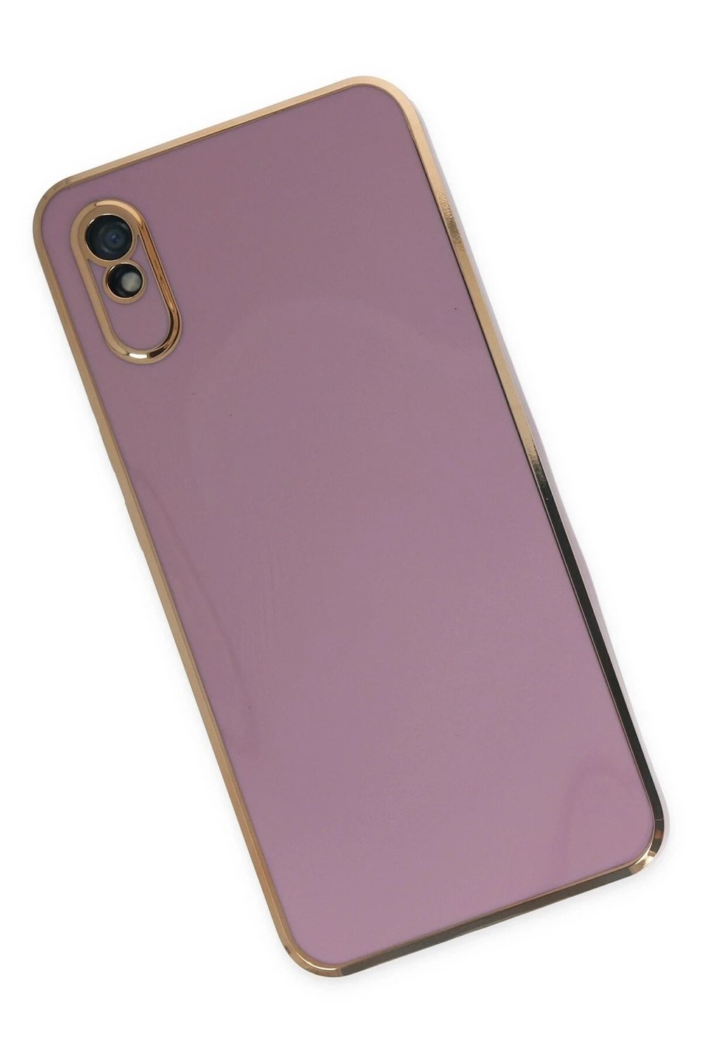 Mey İthalat®   Redmi 9A Kılıf Volet Silikon - Mor