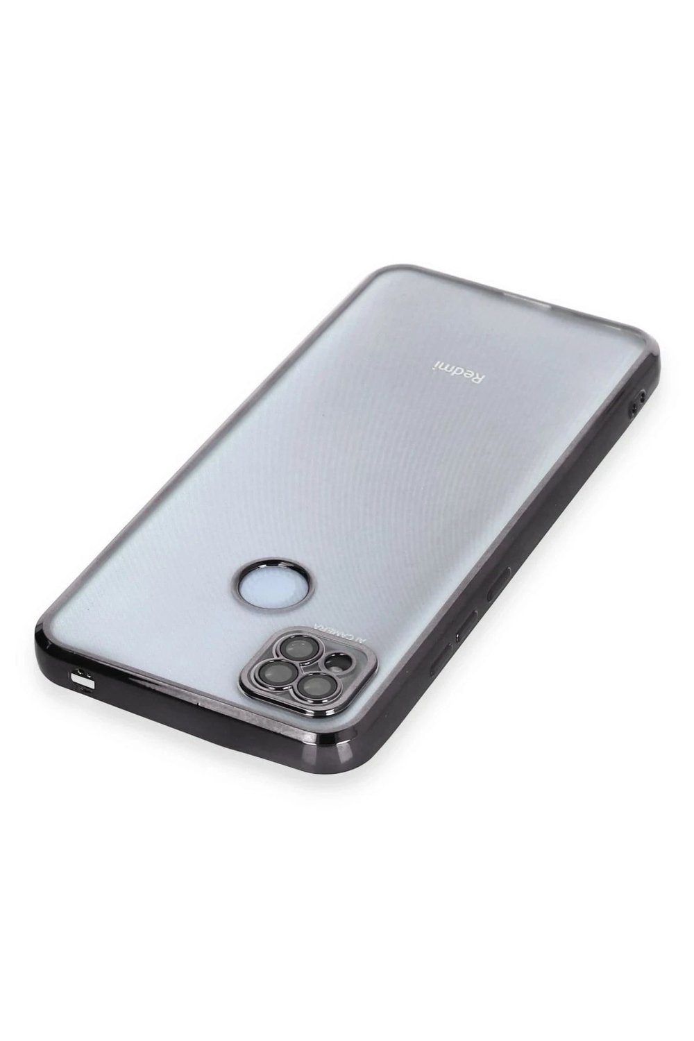 Mey İthalat®   Redmi 9C Kılıf  Lensli Silikon - Siyah