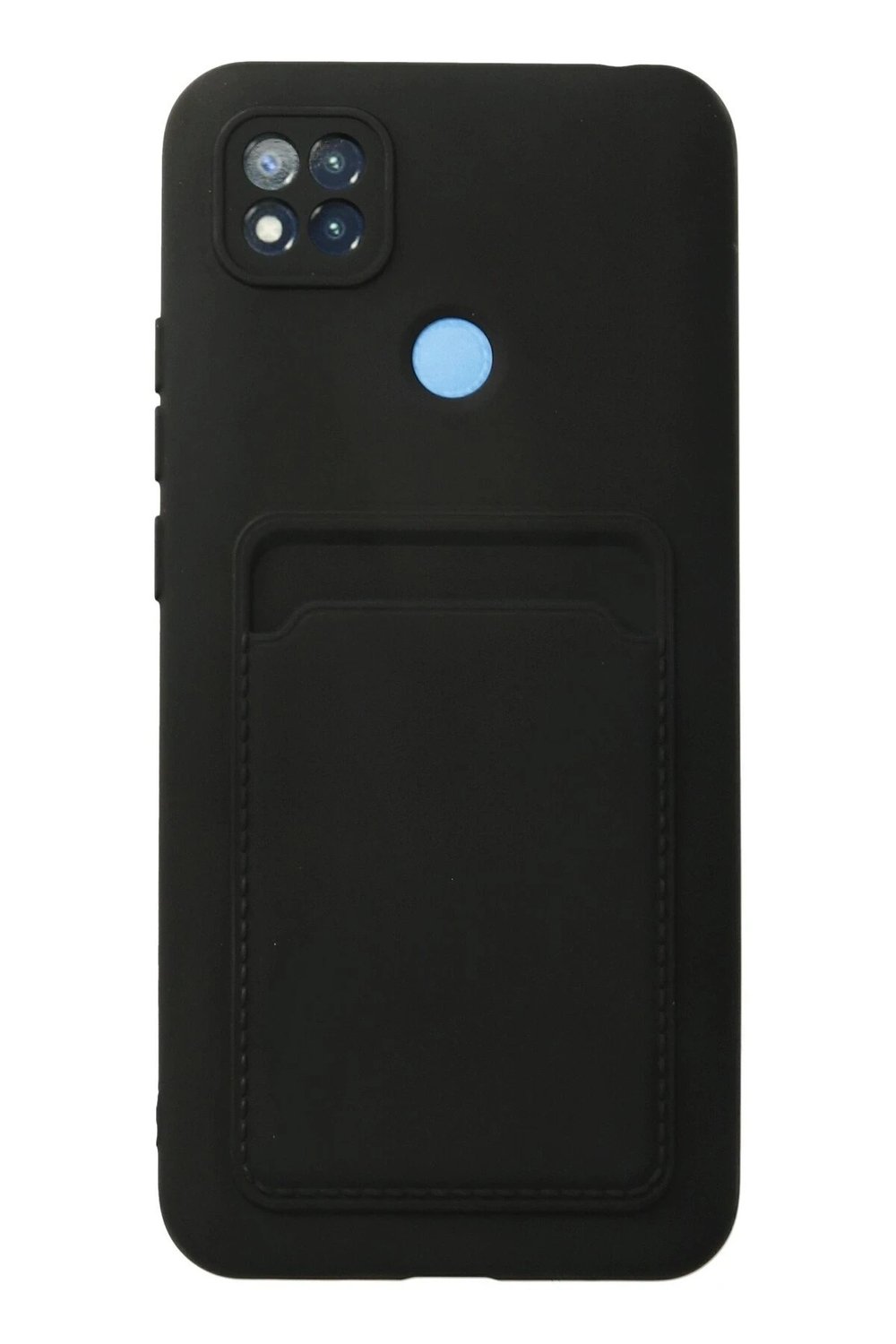 Mey İthalat®   Redmi 9C Kılıf Kelvin Kartvizitli Silikon - Siyah