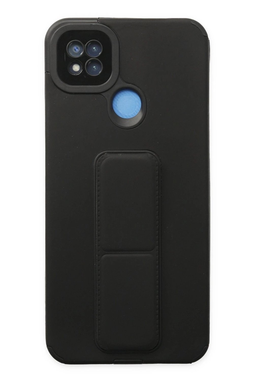 Mey İthalat®   Redmi 9C Kılıf Mega Standlı Silikon - Siyah