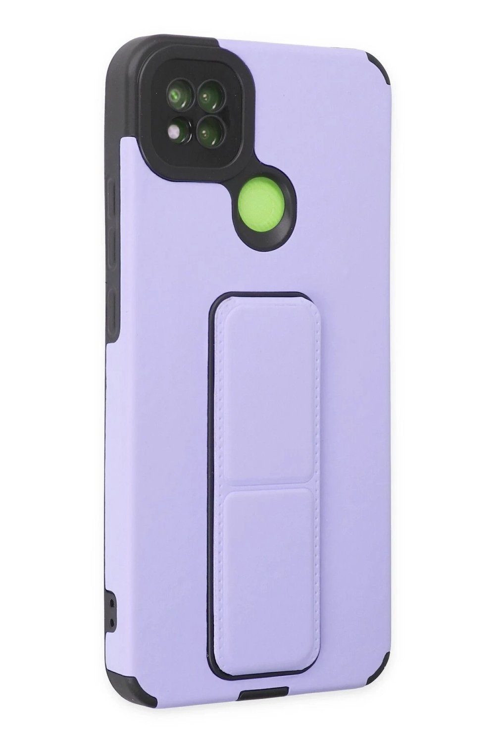 Mey İthalat®   Redmi 9C Kılıf Mega Standlı Silikon - Lila